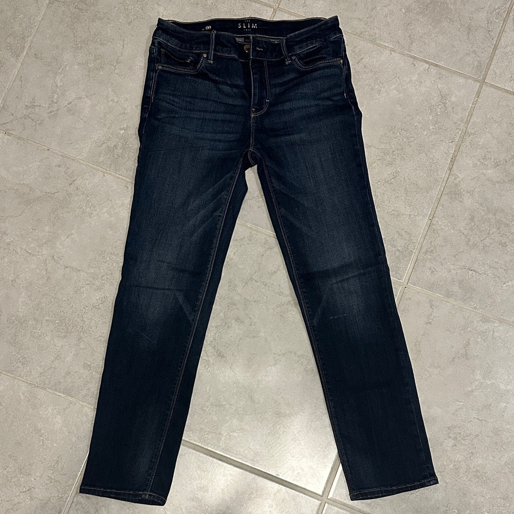 White House Black Market Dark Blue Ankle Jeans